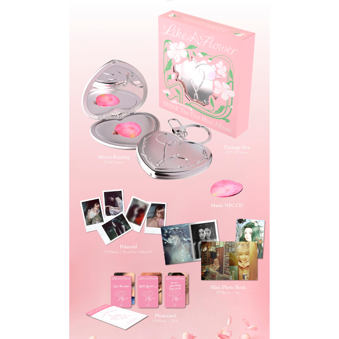 IRENE - 1ST MINI ALBUM [LIKE A FLOWER] (MIRROR VER.) - LightUpK