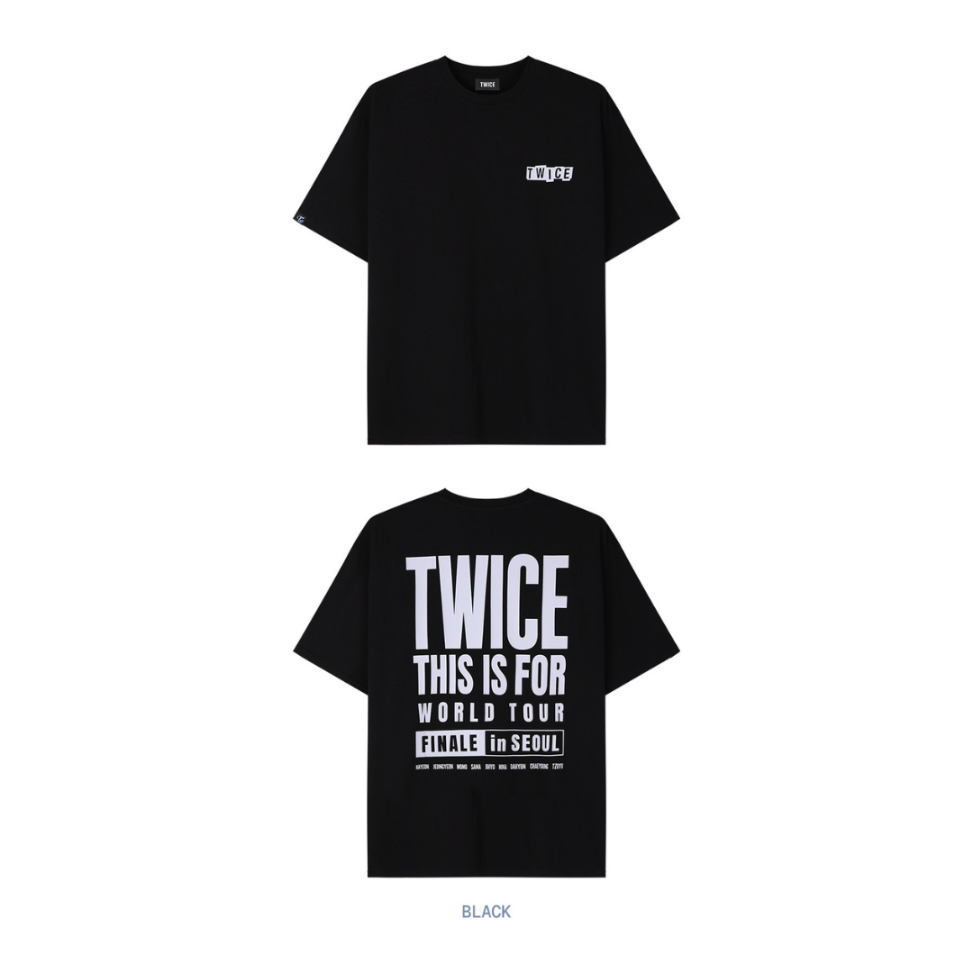 PRE-ORDER) TWICE - T-SHIRT - 2026 TWICE THIS IS FOR WORLD TOUR