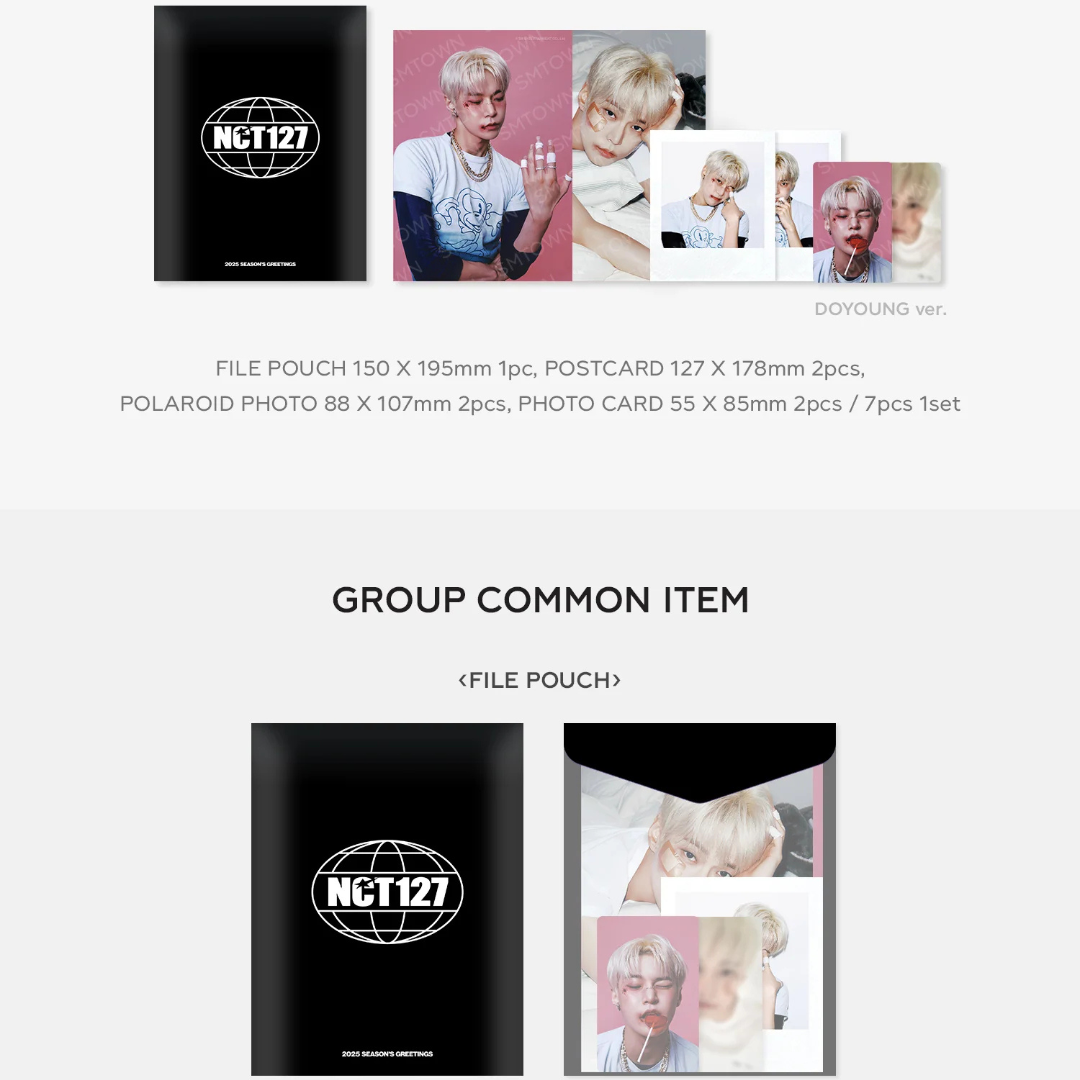 NCT 127 - PHOTO PACK - 2025 SM ARTIST SEASON'S GREETINGS MD (7 VERSIONS) - LightUpK