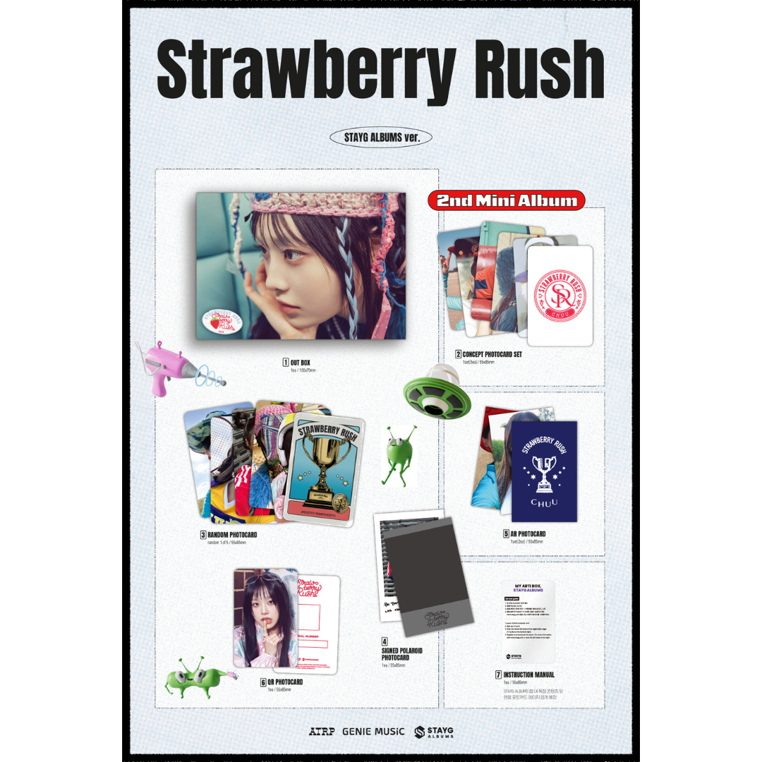 CHUU - 2ND MINI ALBUM [STRAWBERRY RUSH] (STAYG ALBUM VER.) - LightUpK