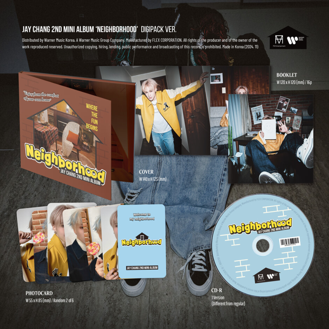 JAY CHANG - 2ND MINI ALBUM [NEIGHBORHOOD] (DIGIPACK VER.) - LightUpK