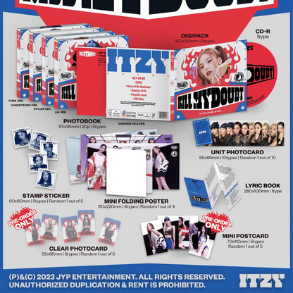 ITZY - TUER MON DOUTE (DIGIPACK) (5 VERSIONS)