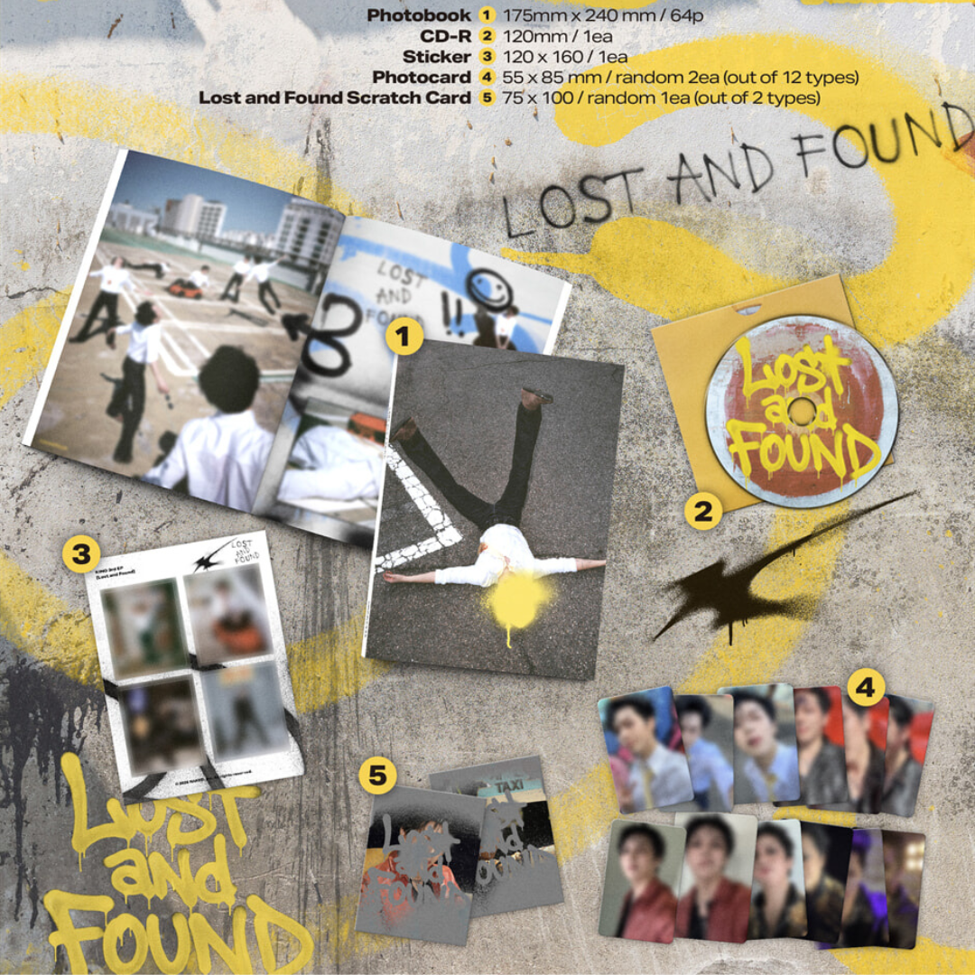 (PRE-ORDER) KINO - 3RD EP [LOST AND FOUND] - LightUpK