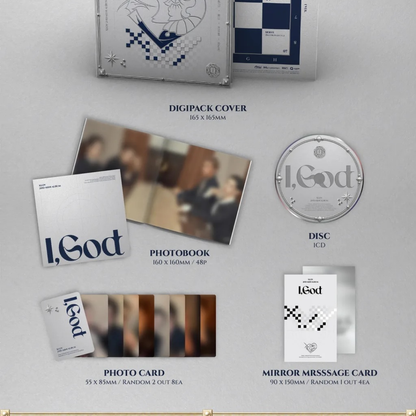 (PRE-ORDER) XLOV - 2ND MINI ALBUM [I,GOD] (4 VERSIONS) RANDOM - LightUpK