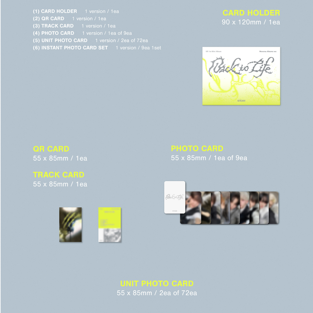 (PRE-ORDER) &TEAM - KR 1ST MINI ALBUM [BACK TO LIFE] PHOTOCARD BOX (WEVERSE ALBUMS VER.) - LightUpK