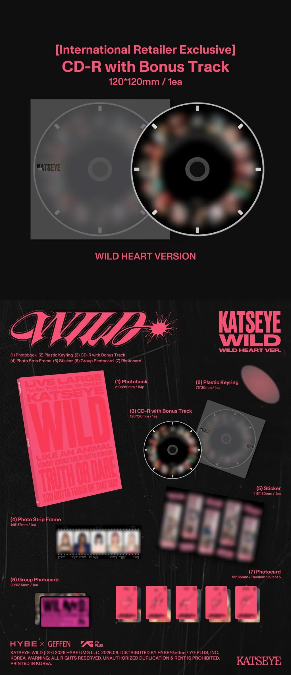 (PRE-ORDER) KATSEYE - WILD (INTERNATIONAL RETAILER EXCLUSIVE)