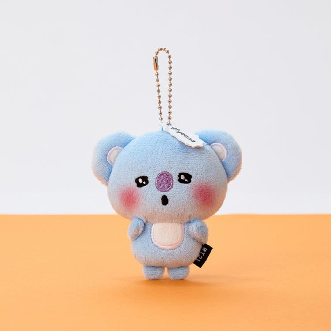 BT21 HEARTBEAT PLUSH KEYRING TODAY'S FACE (7 VERSIONS) - LightUpK