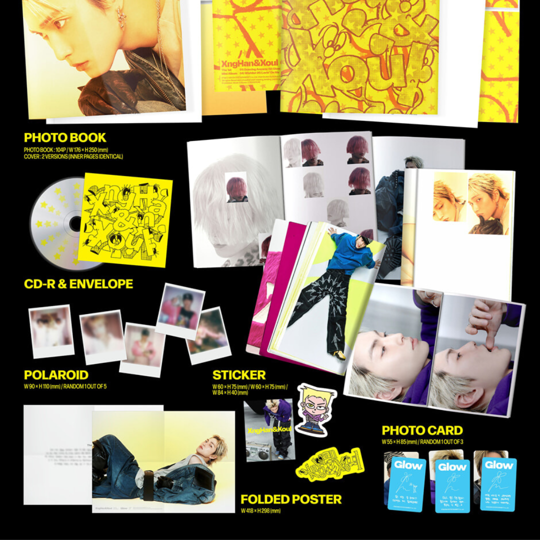 (PRE-ORDER) XNGHAN&XOUL - 1ST MINI ALBUM [GLOW] (2 VERSIONS) RANDOM - LightUpK