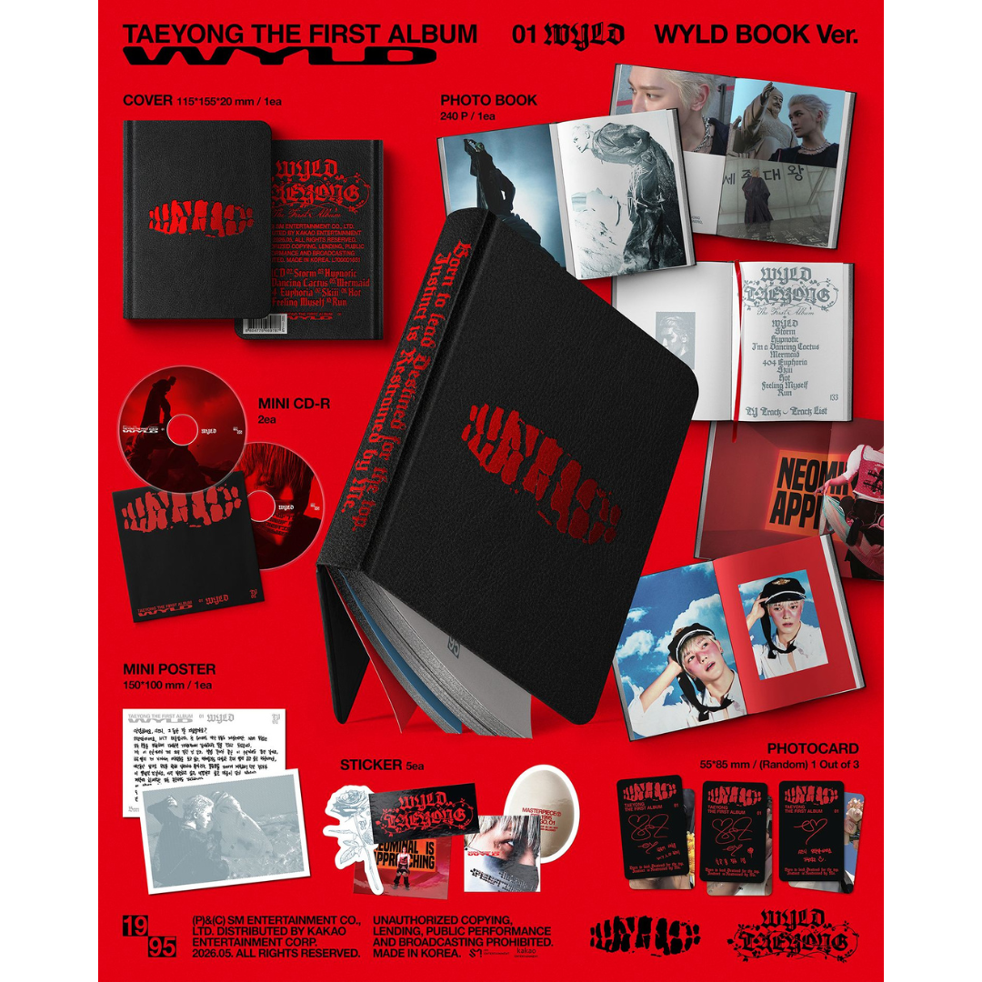 (PRE-ORDER) TAEYONG - THE FIRST ALBUM [WYLD] (WYLD BOOK VER.) - LightUpK