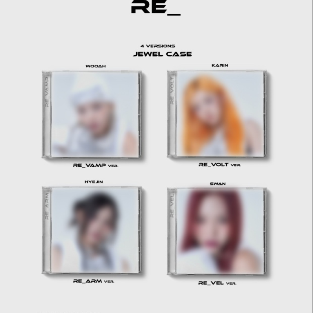 CRAXY - 1ST SINGLE ALBUM [RE_] JEWEL CASE VER. (4 VERSIONS) - LightUpK