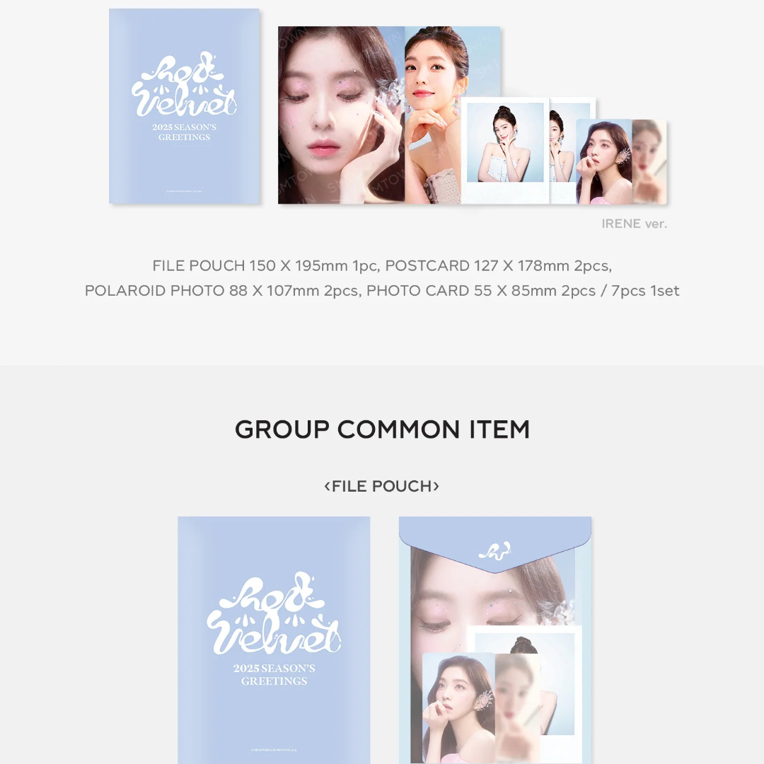 RED VELVET - PHOTO PACK - 2025 SM ARTIST SEASON'S GREETINGS MD (5 VERSIONS) - LightUpK