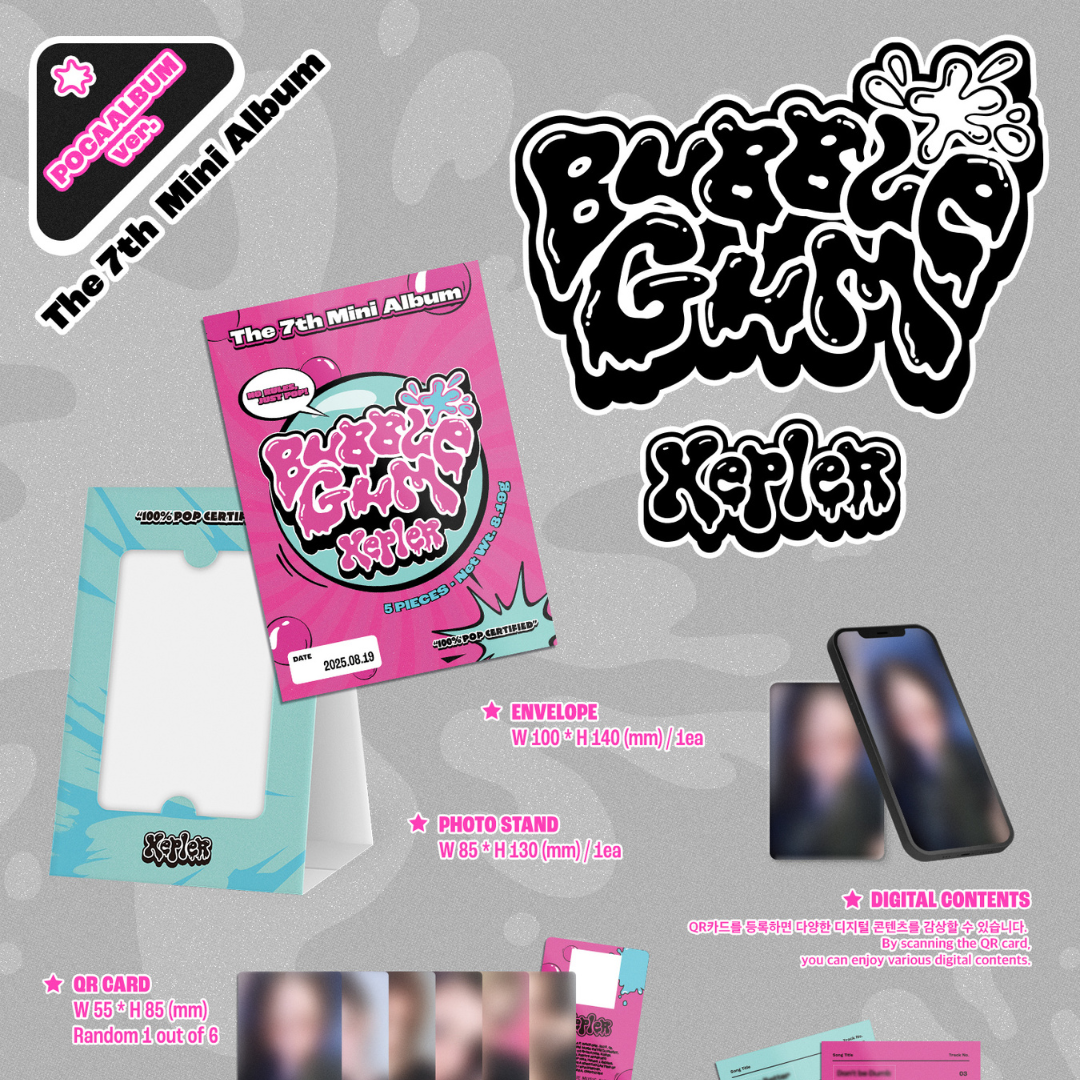 (PRE-ORDER) KEP1ER - THE 7TH MINI ALBUM [BUBBLE GUM] (POCAALBUM VER.) - LightUpK