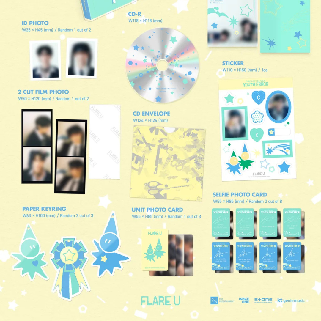 (PRE-ORDER) FLARE U - 1ST MINI ALBUM [YOUTH ERROR] DIARY VER. - LightUpK