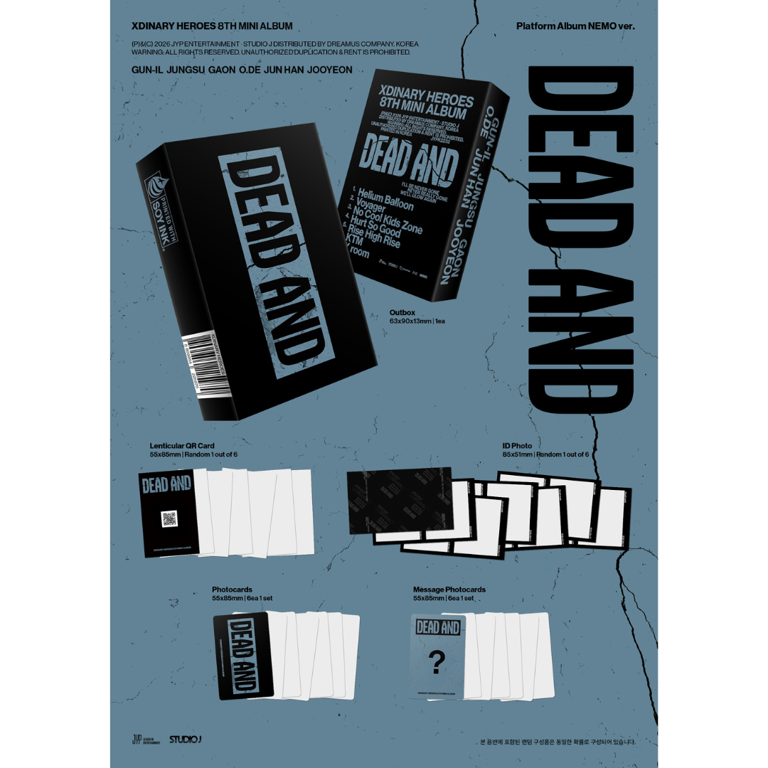 (PRE-ORDER) XDINARY HEROES - 8TH MINI ALBUM [DEAD AND] PLATFORM ALBUM NEMO VER. - LightUpK