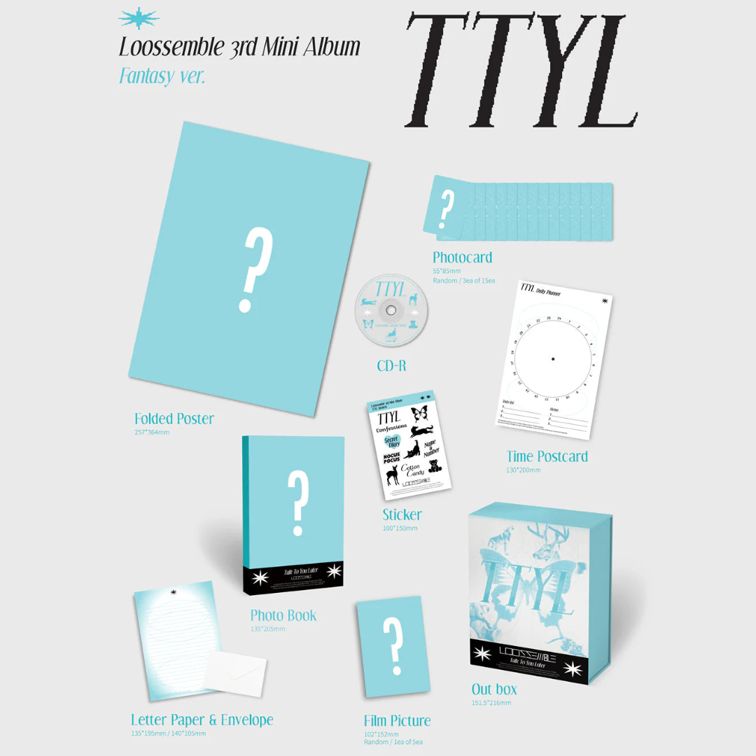 [HELLO82 EXCLUSIVE] LOOSSEMBLE - 3RD MINI ALBUM [TTYL] (3 VERSIONS)