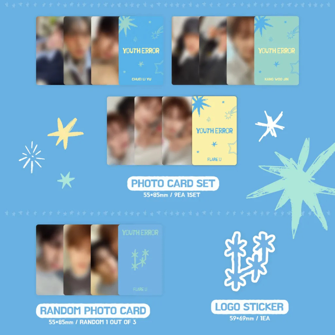 (PRE-ORDER) FLARE U - 1ST MINI ALBUM [YOUTH ERROR] QR VER. - LightUpK