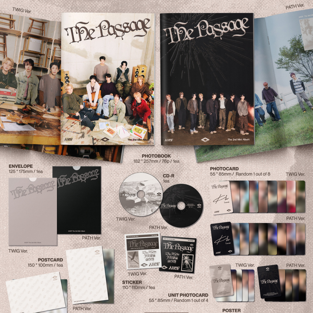 AHOF - 2ND MINI ALBUM [THE PASSAGE] (PHOTOBOOK VER.) (2 VERSIONS) - LightUpK