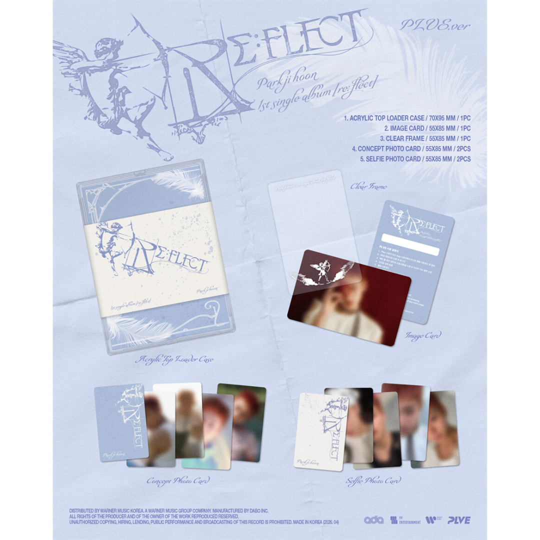 (PRE-ORDER) PARK JI HOON - 1ST SINGLE ALBUM [RE:FLECT] (PLVE VER.) - LightUpK