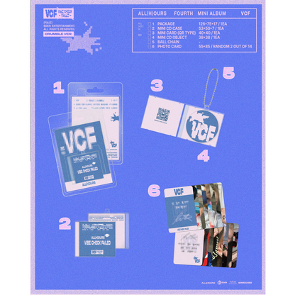 (PRE-ORDER) ALL(H)OURS - 4TH MINI ALBUM [VCF] (CRUMBLE VER.) - LightUpK