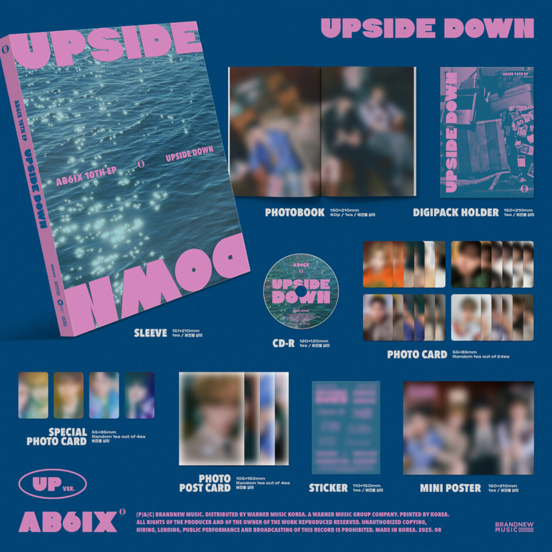 (PRE-ORDER) AB6IX - 10TH EP [UPSIDE DOWN] [PHOTOBOOK VER.] (2 VERSIONS) RANDOM - LightUpK
