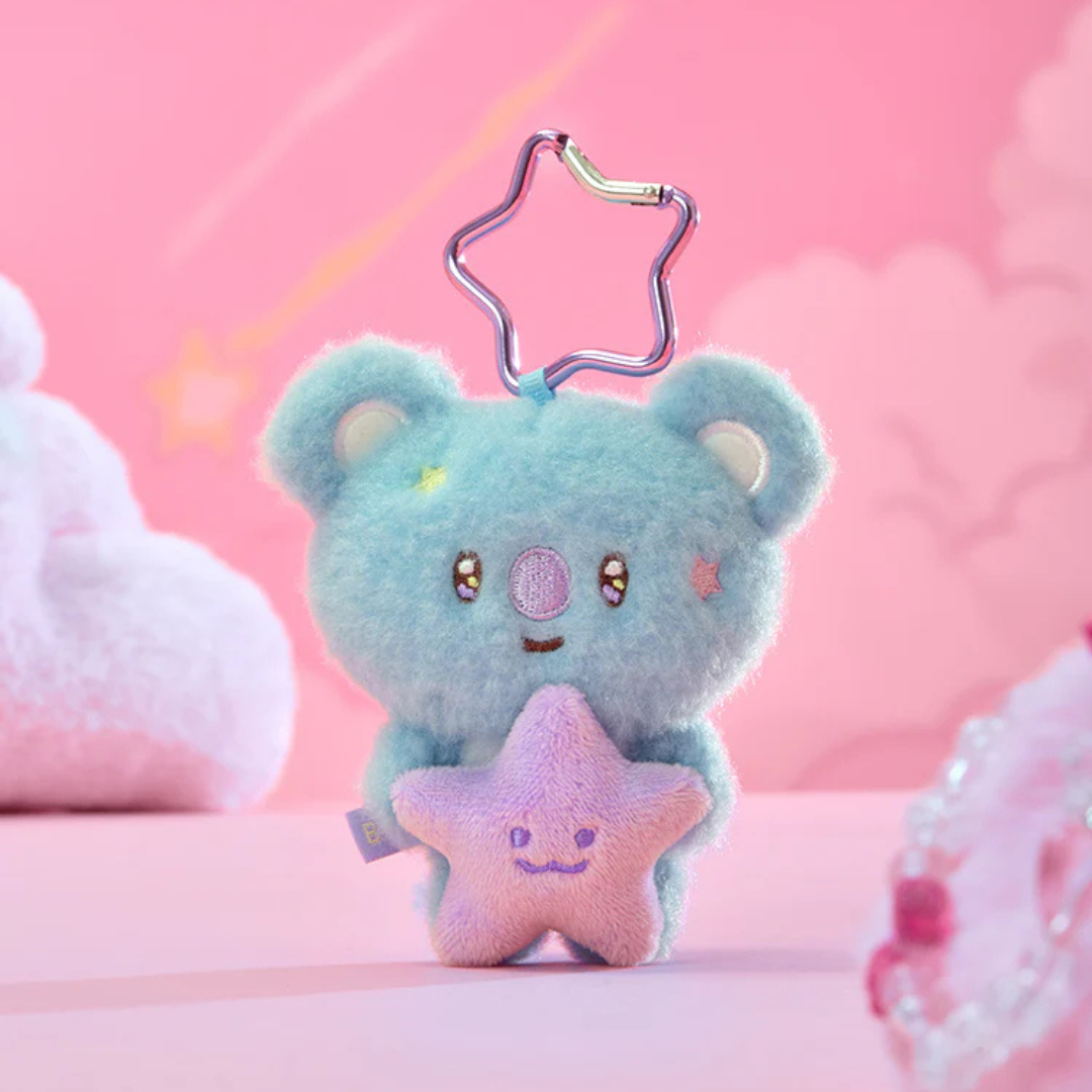BTS - BT21 PURPLE STAR PLUSH KEYRING THE JOURNEY (7 VERSIONS) - LightUpK