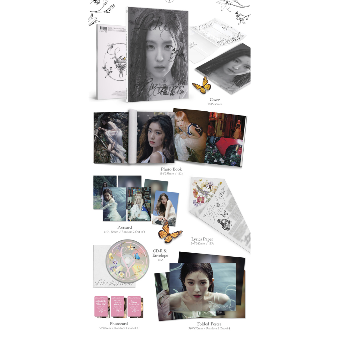 (PRE-ORDER) IRENE - 1ST MINI ALBUM [LIKE A FLOWER] (PHOTO BOOK VER.)