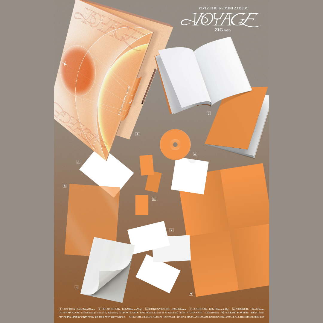 VIVIZ - 5TH MINI ALBUM [VOYAGE] (2 VERSIONS) - LightUpK