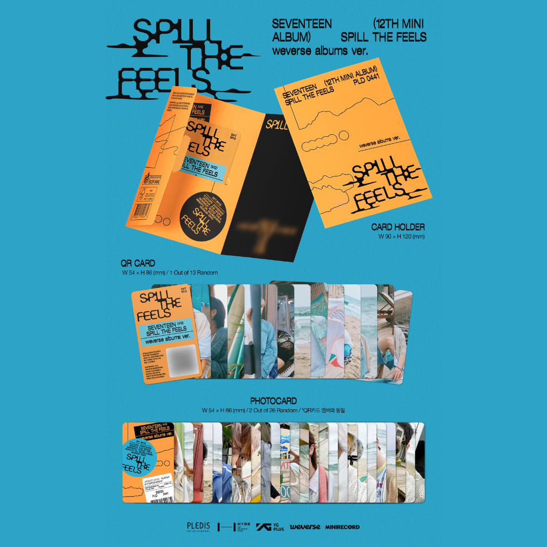 SEVENTEEN - 12TH MINI ALBUM [SPILL THE FEELS] WEVERSE ALBUMS VER. - LightUpK
