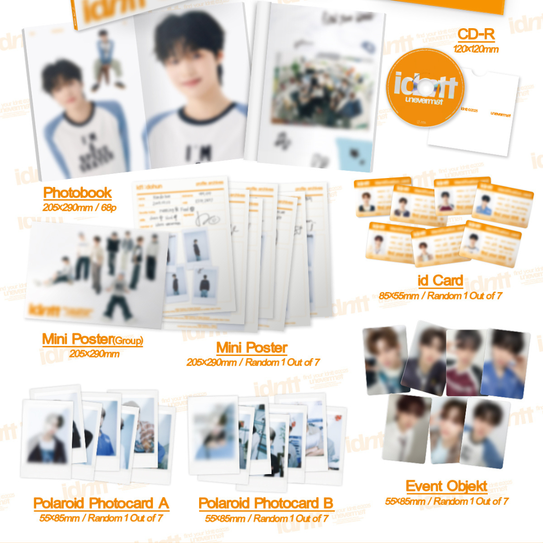 IDNTT - MINI ALBUM [UNEVERMET] (2 VERSIONS) - LightUpK