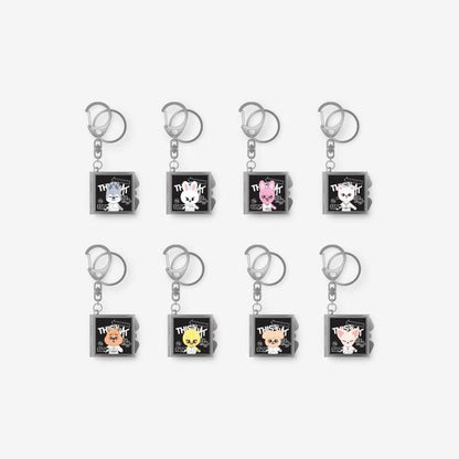 (PRE-ORDER) STRAY KIDS - SKZOO MIRROR KEYRING - THIS & THAT MD (8 VERSIONS)
