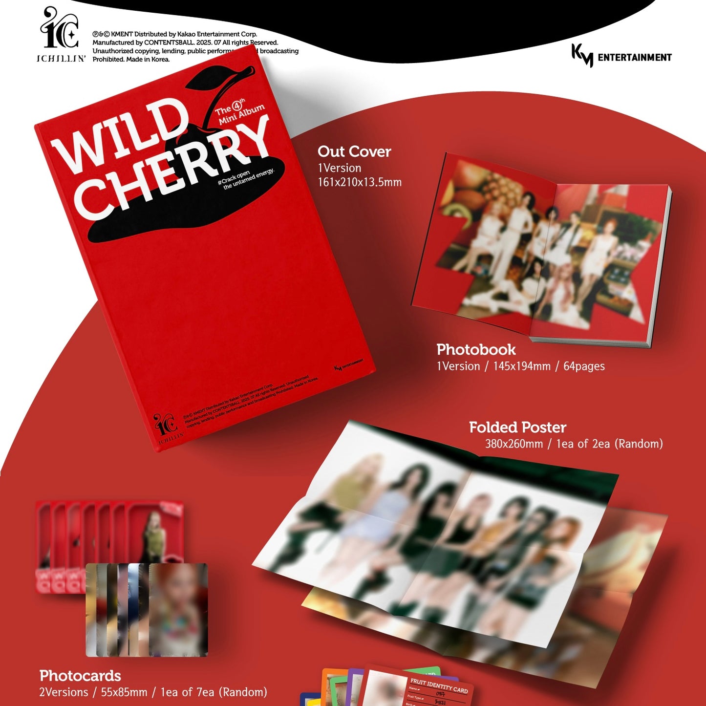 ICHILLIN' - 4TH MINI ALBUM [WILD CHERRY] - LightUpK