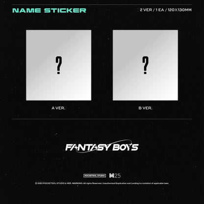 FANTASY BOYS - NOUVEAU DEMAIN (1ER MINI ALBUM) (2 VERSIONS)