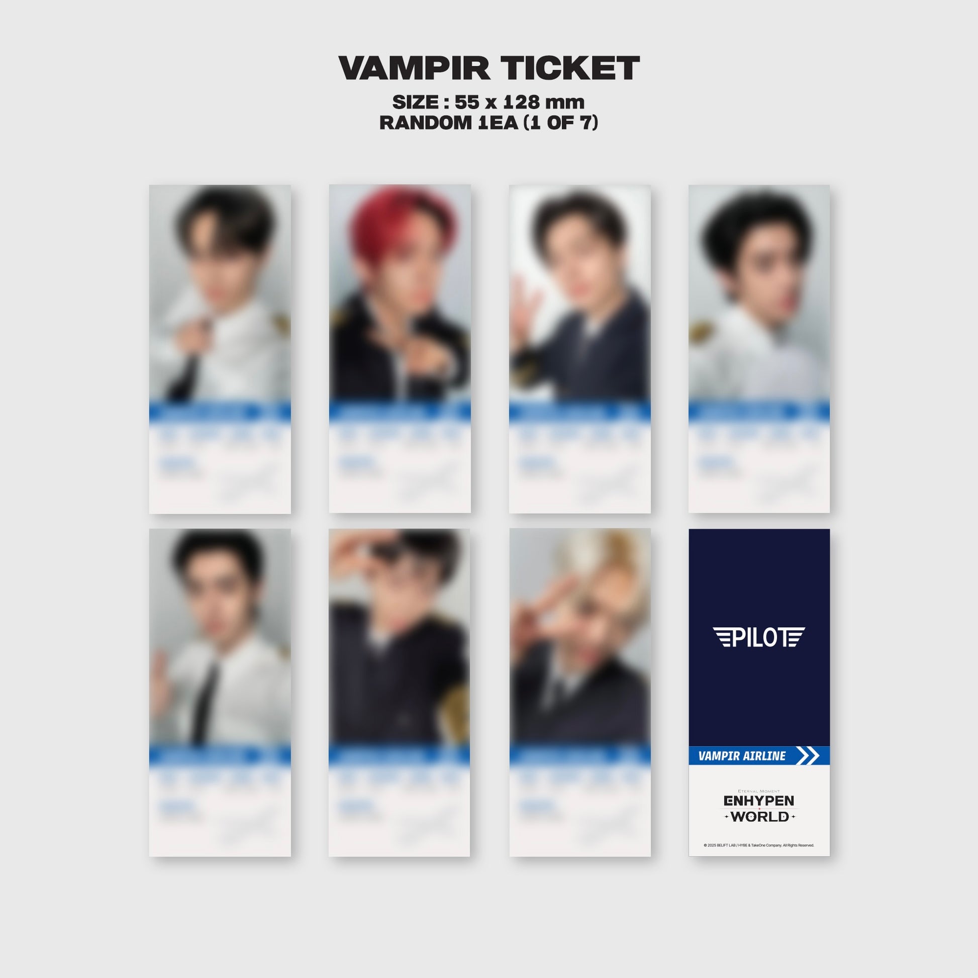 (PRE-ORDER) ENHYPEN - WORLD COUPON CARD COLLECTION (PILOT BASIC VER.) - LightUpK