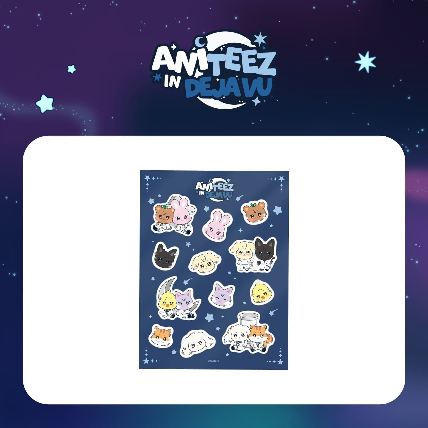 (PRE-ORDER) ATEEZ X ANITEEZ POP-UP [ANITEEZ IN DEJAVU] MD - WATER 3D STICKER