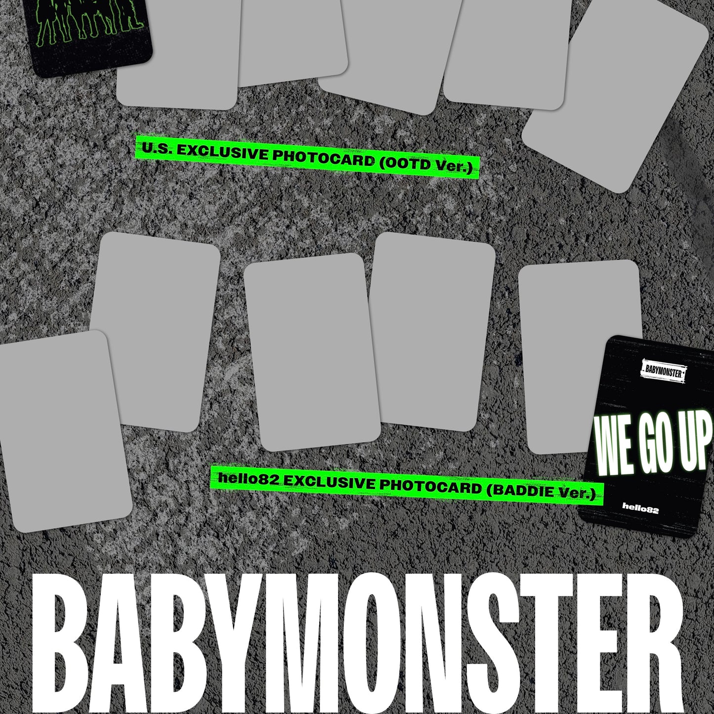 (PRE-ORDER) [HELLO82] (HELLO82 EXCLUSIVE) BABYMONSTER - WE GO UP (3 VERSIONS) - LightUpK