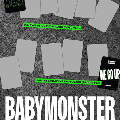 (PRE-ORDER) [HELLO82] (HELLO82 EXCLUSIVE) BABYMONSTER - WE GO UP (3 VERSIONS) - LightUpK