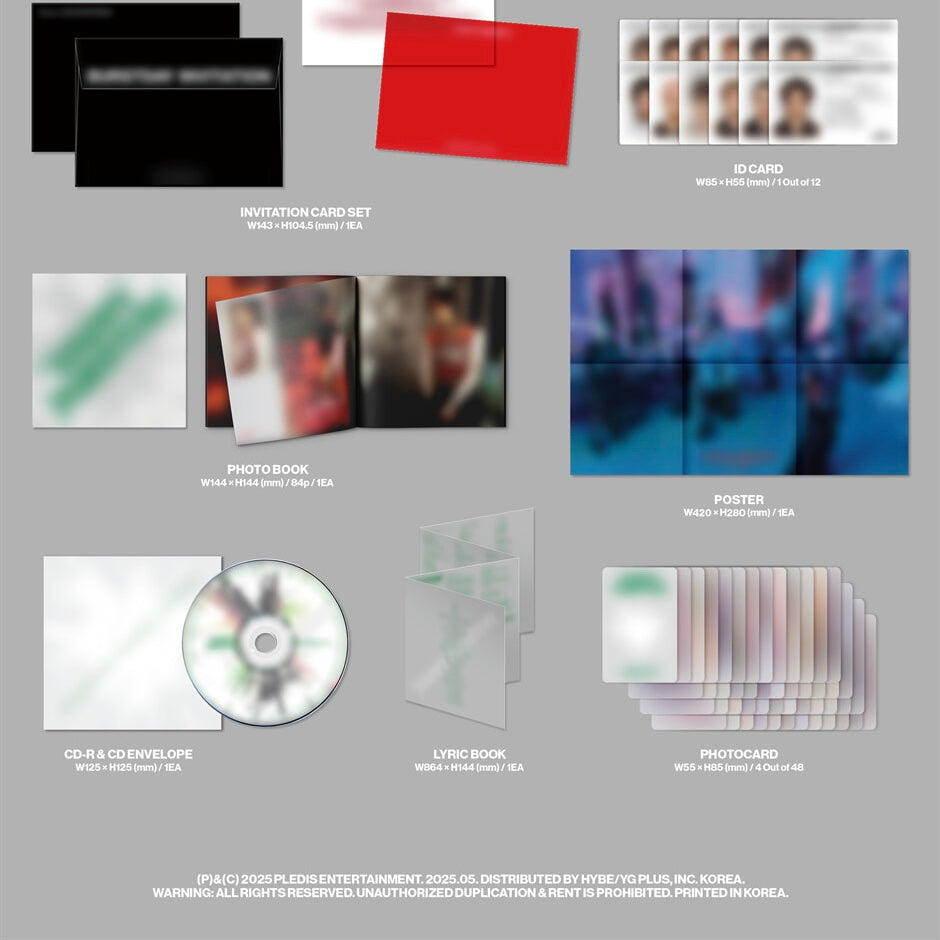 (PRE-ORDER) SEVENTEEN - 5TH ALBUM [HAPPY BURSTDAY] (3 VERSIONS) RANDOM - LightUpK