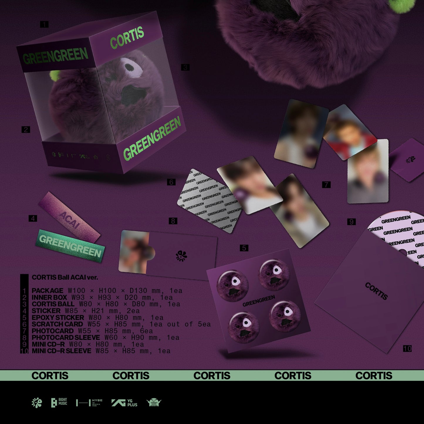 (PRE-ORDER) CORTIS - THE 2ND EP [GREENGREEN] (CORTIS BALL VER.) (3 VERSIONS) RANDOM - LightUpK