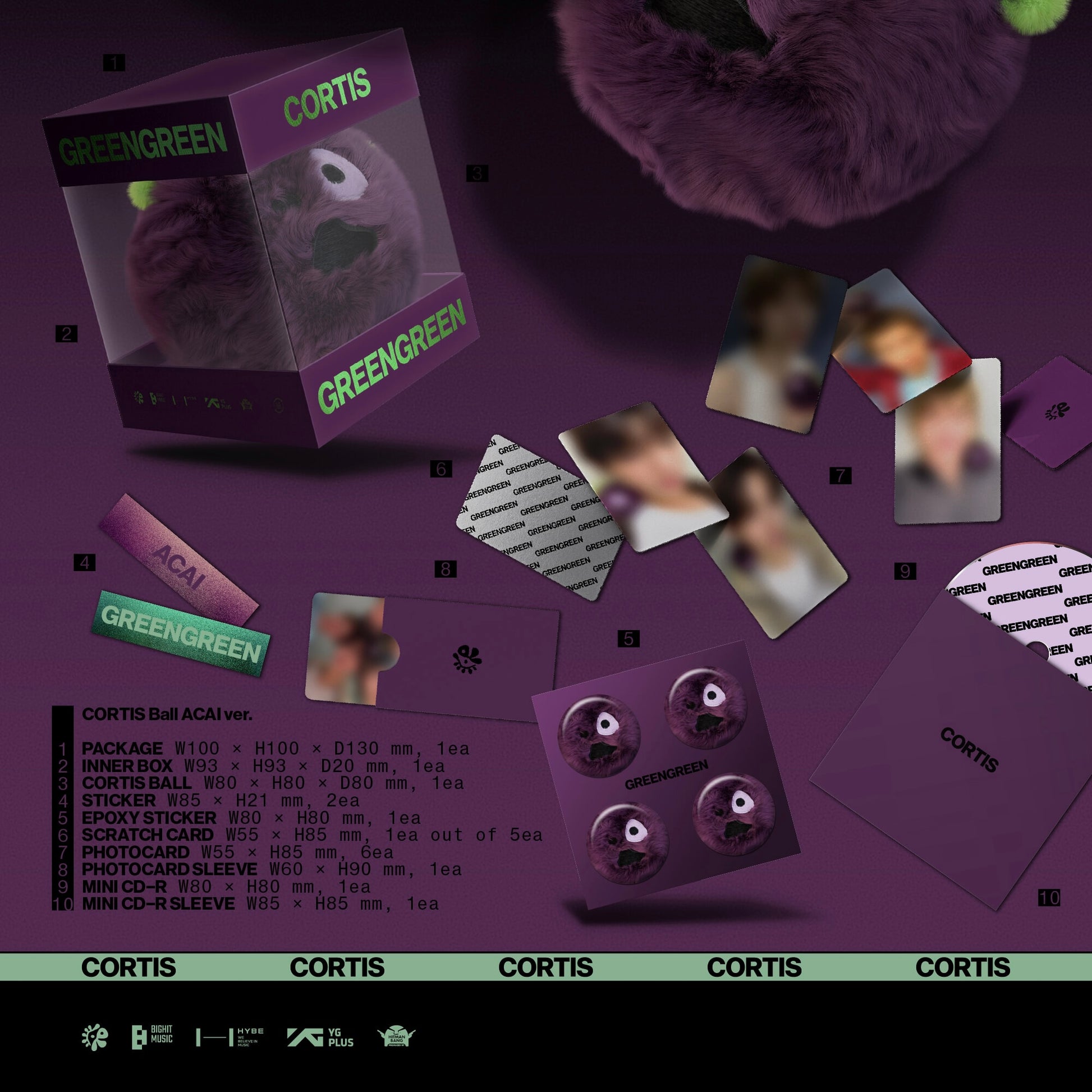 (PRE-ORDER) CORTIS - THE 2ND EP [GREENGREEN] (CORTIS BALL VER.) (3 VERSIONS) RANDOM - LightUpK