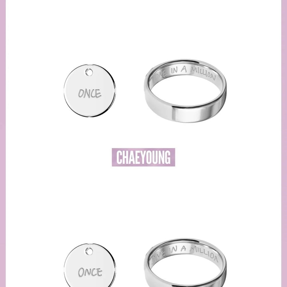 (PRE-ORDER) TWICE - TWICE <THIS IS FOR> WORLD TOUR IN INCHEON MD - RING NECKLACE SET (9 VERSIONS) - LightUpK