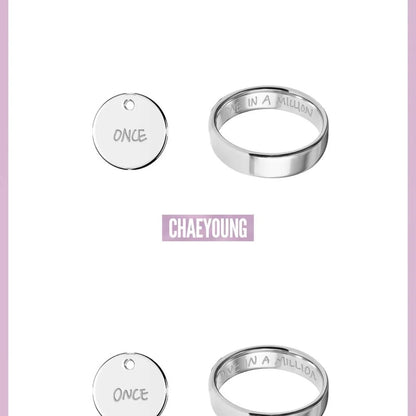 (PRE-ORDER) TWICE - TWICE <THIS IS FOR> WORLD TOUR IN INCHEON MD - RING NECKLACE SET (9 VERSIONS) - LightUpK
