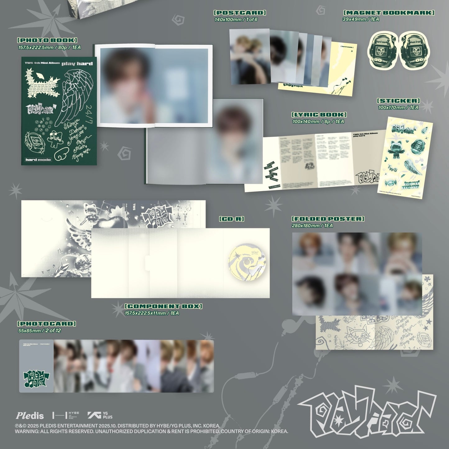 (PRE-ORDER) TWS - 4TH MINI ALBUM [PLAY HARD] (2 VERSIONS) RANDOM - LightUpK