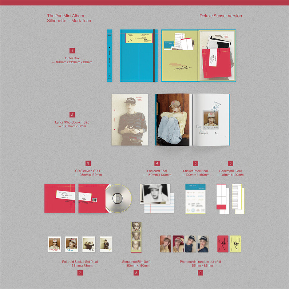 (PRE-ORDER) MARK TUAN - SILHOUETTE (DELUXE VERSION) (2 VERSIONS) - LightUpK