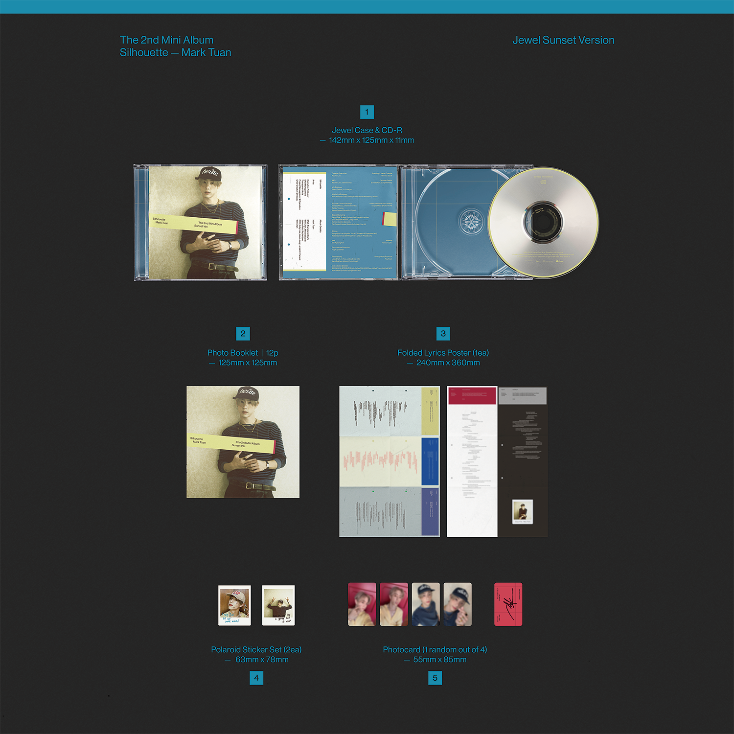 (PRE-ORDER) MARK TUAN - SILHOUETTE (JEWEL VERSION) (2 VERSIONS) - LightUpK