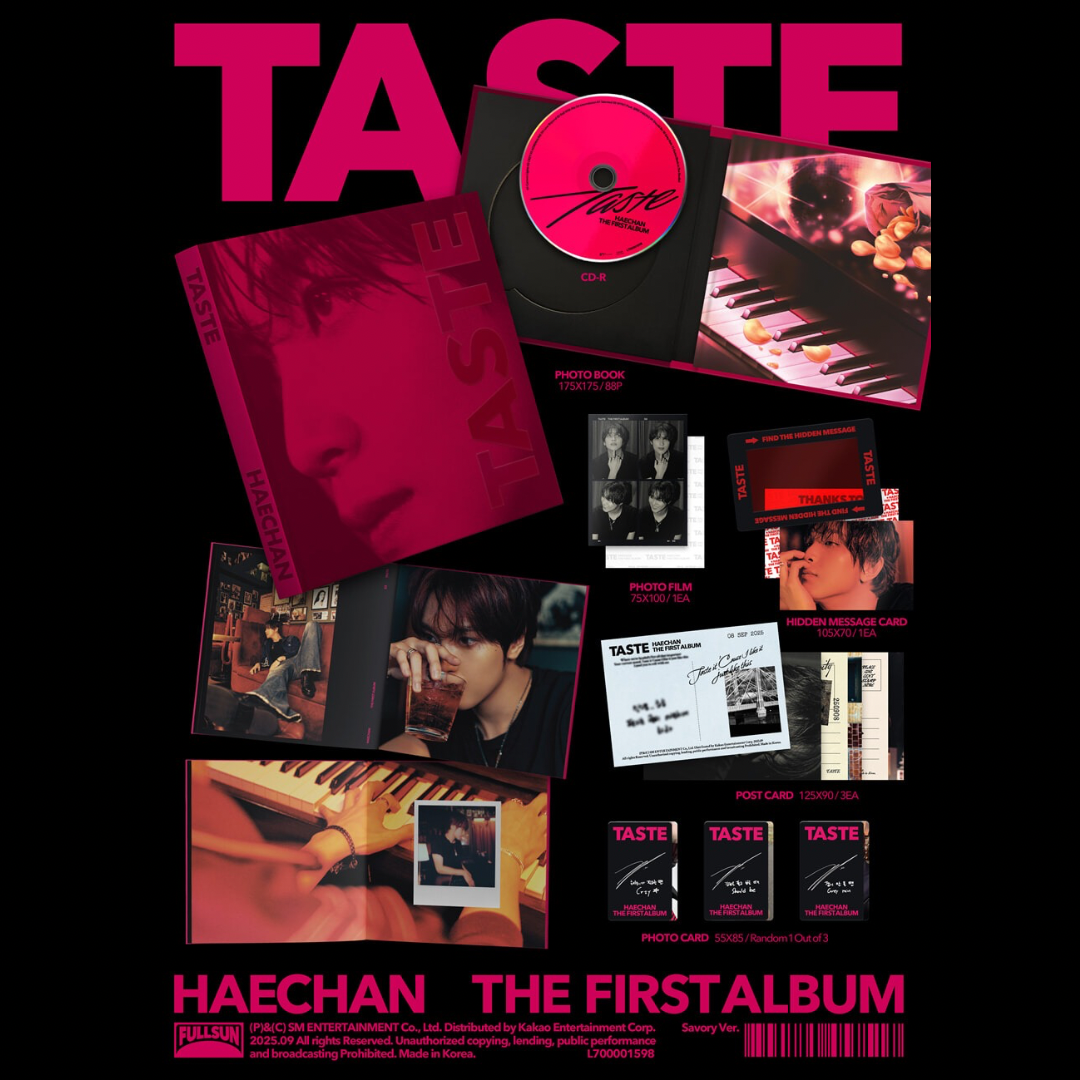 (PRE-ORDER) HAECHAN - 1ST ALBUM [TASTE] (SAVORY VER.) - LightUpK