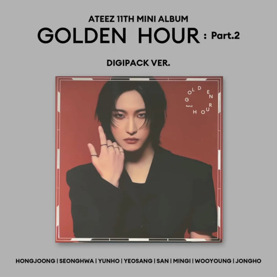 ATEEZ - GOLDEN HOUR : PART 2 DIGIPACK (8 VERSIONS) - LightUpK