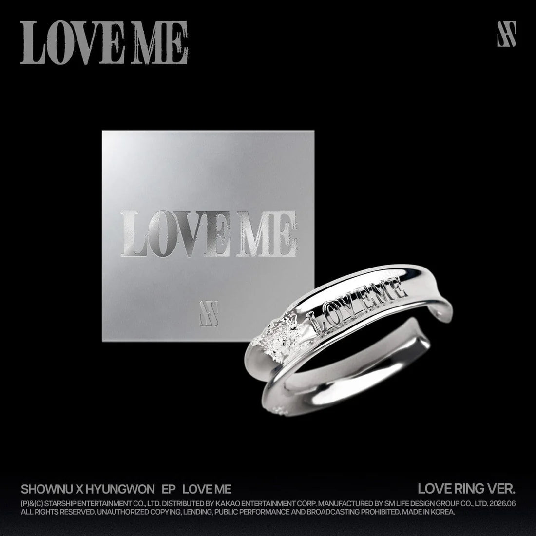 (PRE-ORDER) SHOWNU X HYUNGWON - EP [LOVE ME] (LOVE RING VER.)