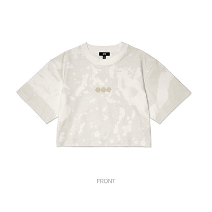 (PRE-ORDER) BTS - S/S CROP T-SHIRT (WHITE) (4 SIZES) - LightUpK