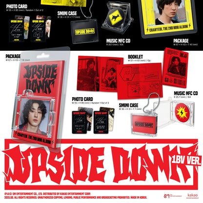 (PRE-ORDER) CHANYEOL - 2ND MINI ALBUM [UPSIDE DOWN] (SMINI VER.) (2 VERSIONS) RANDOM - LightUpK