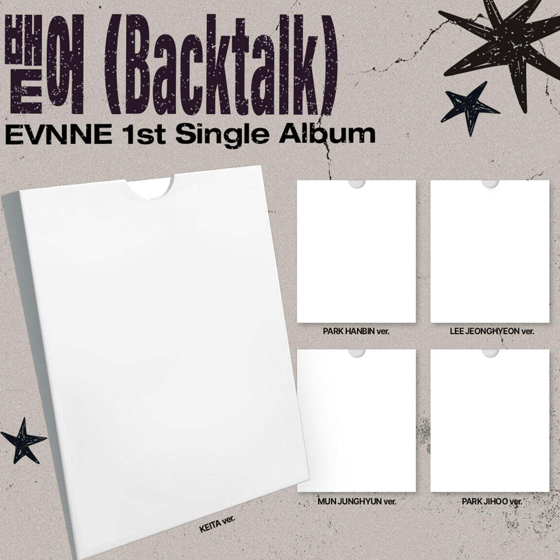 (PRE-ORDER) EVNNE - 1ST SINGLE ALBUM [BACKTALK] DIGIPACK VER. (5 VERSIONS) RANDOM - LightUpK